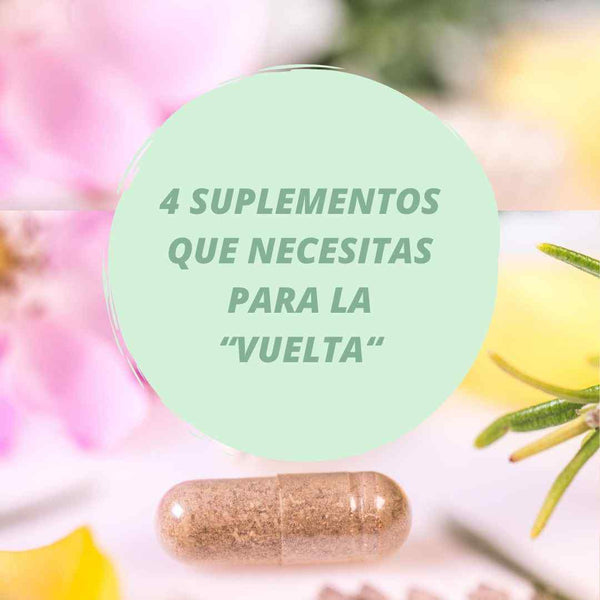 Cuatro suplementos nutricionales que necesitas para la vuelta a la rutina