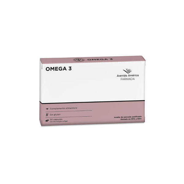 Complemento alimenticio a base de ácidos grasos omega 3 en farmacia Avenida de América