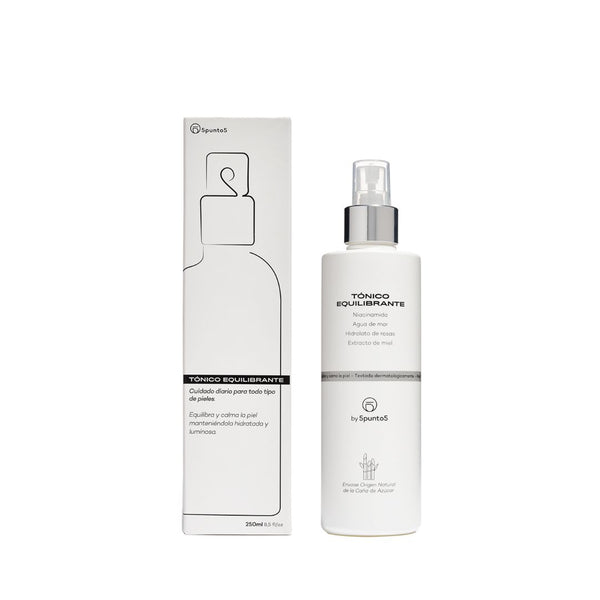 Tónico facial de uso diario que equilibra el pH, revitaliza, calma y prepara la piel