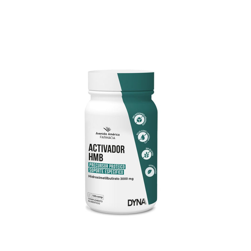 Activador HMB Hidroximetilbutirato 300mg 100 comprimidos de farmacia Avenida de América