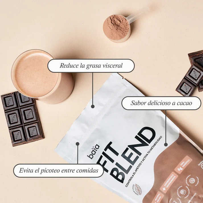 Fit Blend Cacao 600g de Baïa Food en farmacia Avenida de América