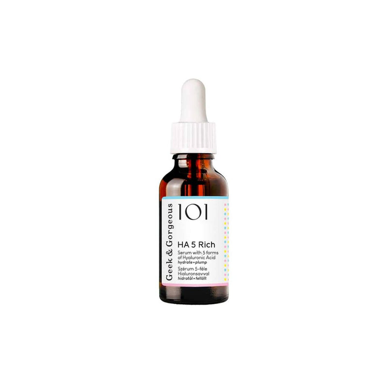Serum ultra hidratante y repulpante con 5 formas de ácido hialurónico.