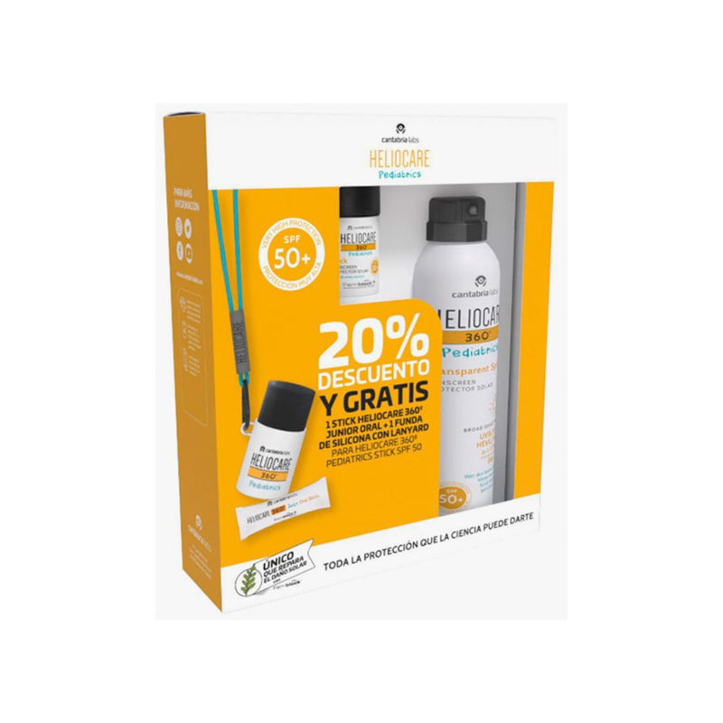 Pack Stick Pediátrico + Spray Pediátrico Transparente de Heliocare