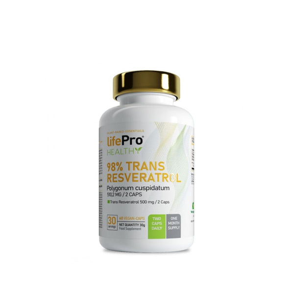 Trans Resveratrol 98% 60 cápsulas de LifePro
