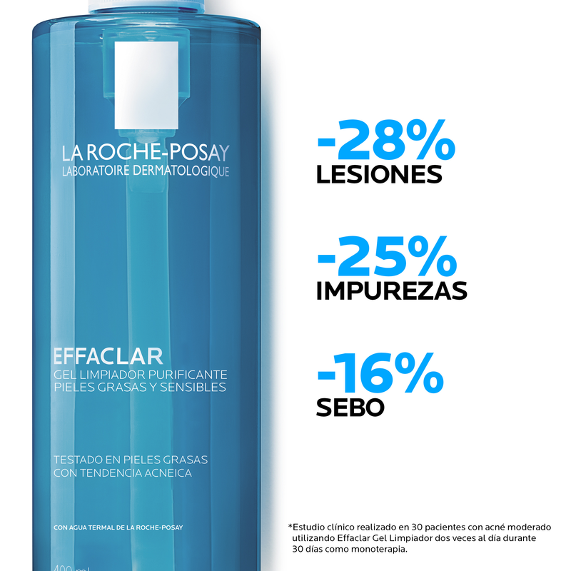 La Roche Posay Effaclar Gel Limpiador Purificante 400 Ml