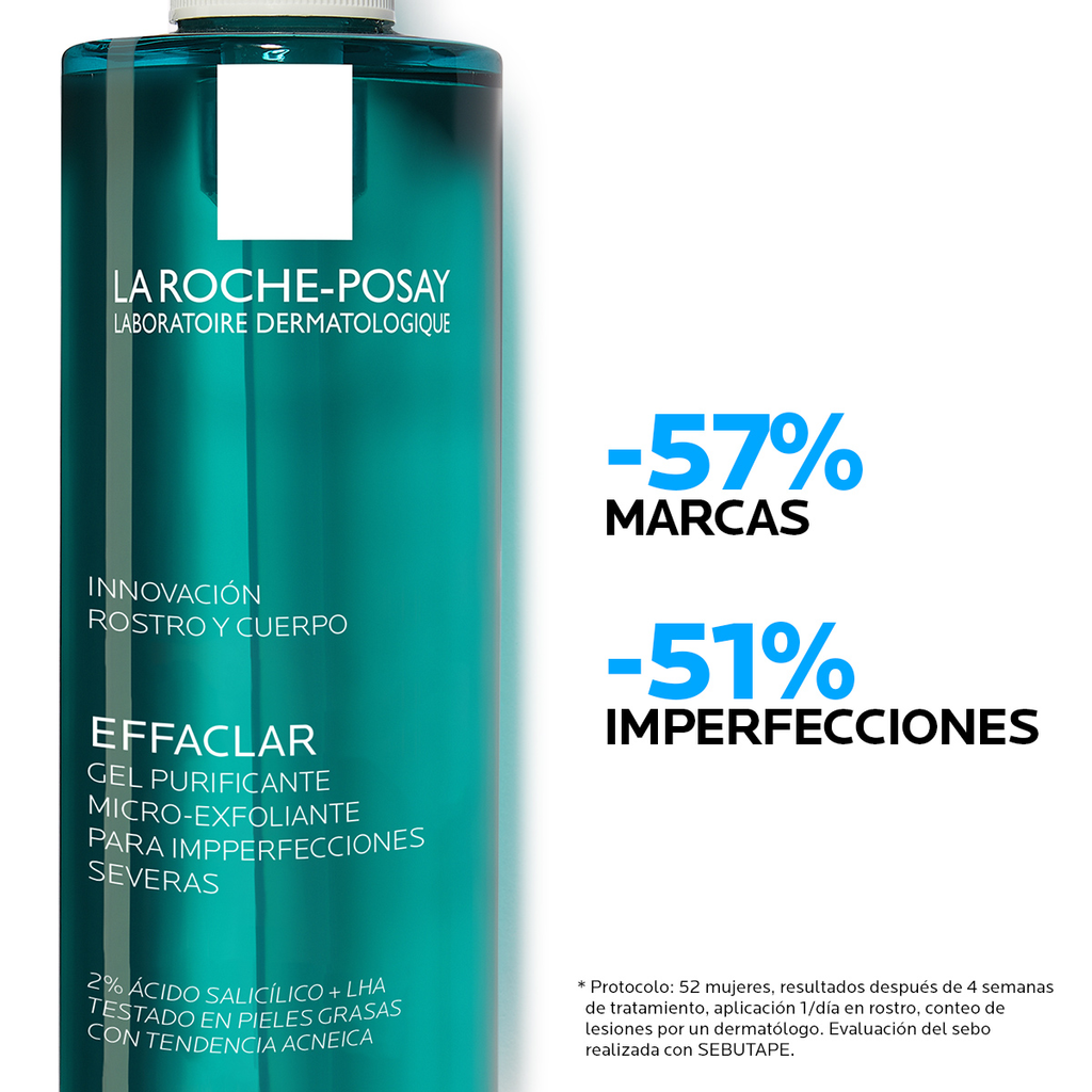 La Roche Posay Effaclar Gel Purificante Microexfoliante Rostro Y Cuerpo  Pieles Grasas - Farmacia Leloir - Tu farmacia online las 24hs