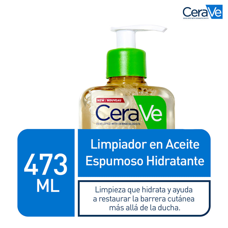 CERAVE, LIMPIADOR EN ACEITE ESPUMOSO HIDRATANTE