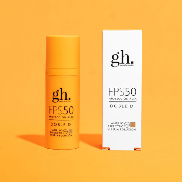 GH GEMA HERRERÍAS DOBLE D SPF50 Color dorado Manuela 50 ml