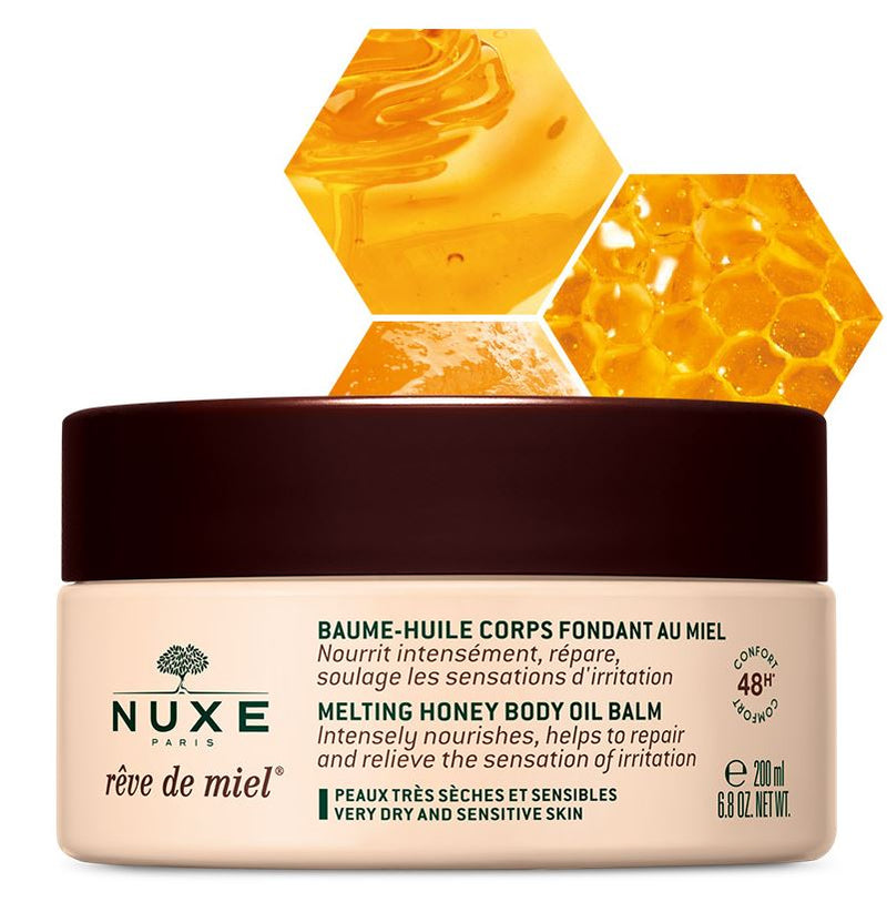 Bálsamo-Aceite Corporal Fundente con Miel Rêve de Miel®200ml de Nuxe-comprar barato-Farmacia Avenida de America