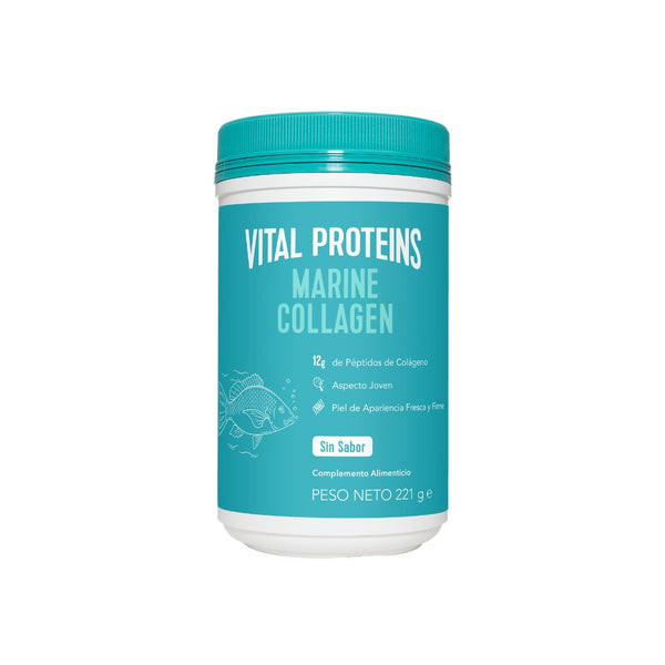Complemento con 12g de péptiidos de colágeno marino. Ideal para una piel firme y joven. 
