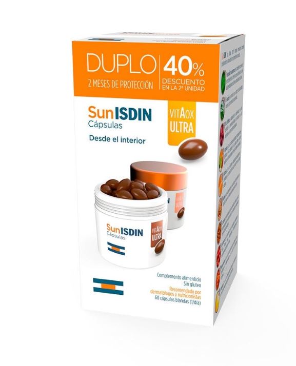 DUPLO SunIsdin cápsulas 40%Descuento (60caps)-comprar barato-Farmacia Avenida de America