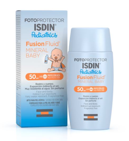 Fotoprotector Fusion Fluid Mineral Baby Pediatrics SPF50 50ml de Isdin-comprar barato-Farmacia Avenida de America