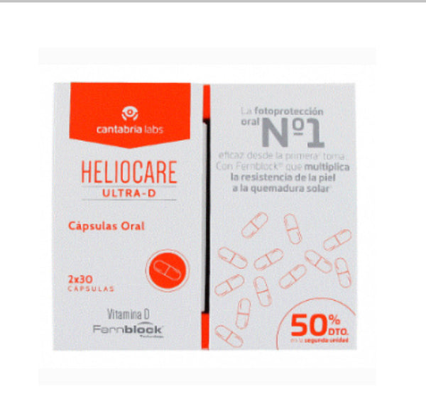 Heliocare Ultra-D Cápsulas Pack ahorro 60 cápsulas-comprar barato-Farmacia Avenida de America