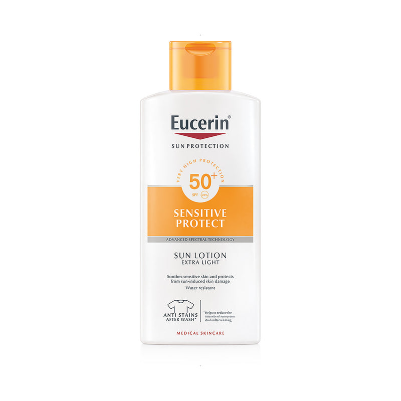 Sun Lotion Extra Light Sensitive Protect FPS 50+ 400ml de Eucerin-comprar barato-Farmacia Avenida de America